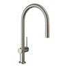 hansgrohe Spültisch-Einhebelmischer 210 Talis M54 m Ausziehbr., 2jet, sBox, Edelstahl-Optik