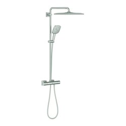 Grohe Duschsystem Rainshower SmartActive 310 Cube 26837 mit THM supersteel