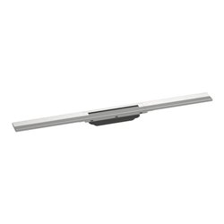hansgrohe RainDrain Flex Duschrinne 800mm, ES optic, Fertigset, kürzbar