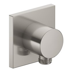 Keuco Schlauchanschluss IXMO nickel gebürstet, Rosette eckig