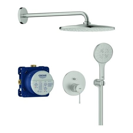 Grohe Duschsystem Essence UP, mit Rainshower Mono 310, supersteel