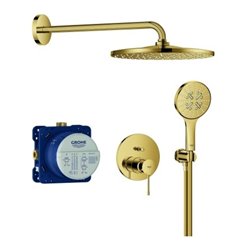 Grohe Duschsystem Essence UP, m Rainshower Mono 310, cool sunrise