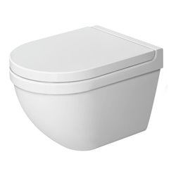 Duravit Wand-WC, Tiefspüler Starck 3 Compact 37,5x48,5cm, 4,5 l, weiß WonderGliss
