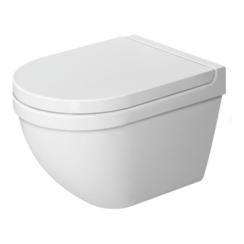 Duravit Wand-WC, Tiefspüler Starck 3 Compact 37,5x48,5cm, 4,5 l, weiß WonderGliss