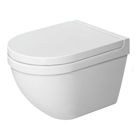 Duravit Wand-WC, Tiefspüler Starck 3 Compact 37,5x48,5cm, 4,5 l, weiß WonderGliss