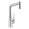 hansgrohe Spültisch-Einhebelmischer 320 Metris M71 EcoSm. mit Ausziehbrause, 2jet, sBox, chrom