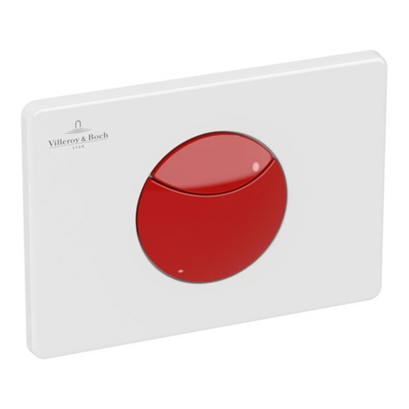 V&B WC-Betätigungsplatte E100 20,5x14,5x2,2cm, KS, f Kind., cherry r