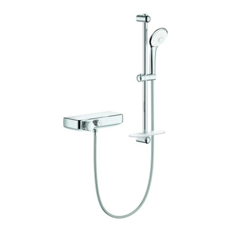 Grohe Thermostat-Brausebatterie-Set Grohtherm SmartControl 1/2', mit Brausegarnitur 60cm, chrom
