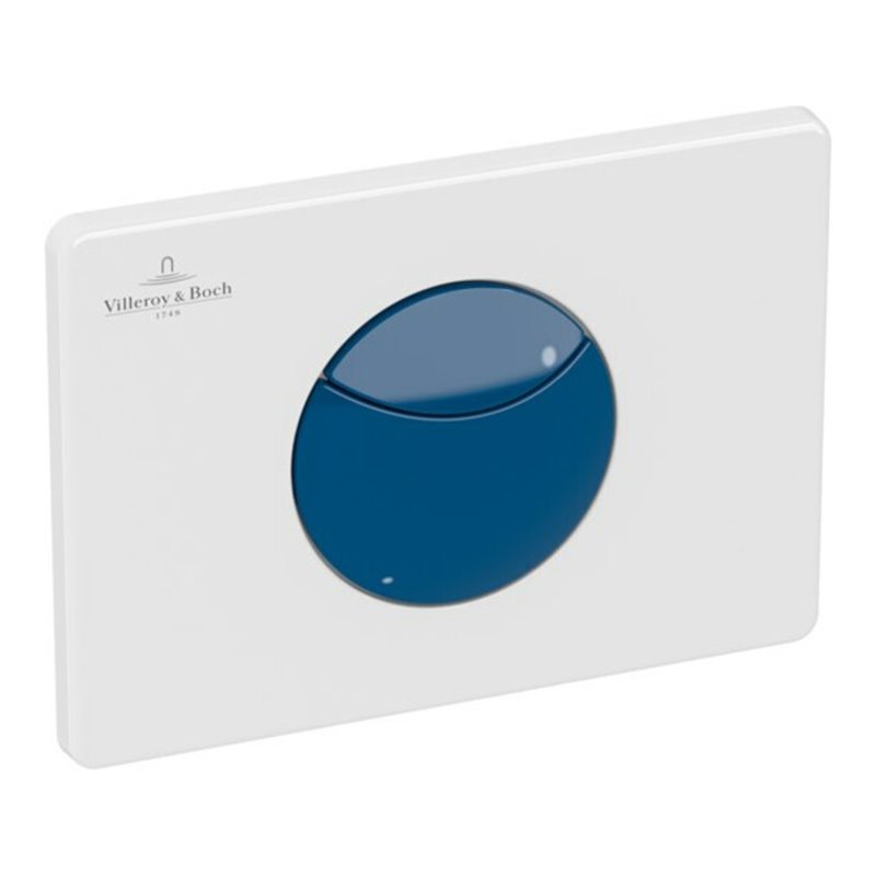V&B WC-Betätigungsplatte E100 20,5x14,5x2,2cm, KS, f Kind., ocean bl.