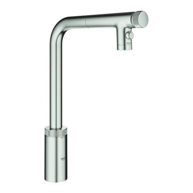 Grohe Einhand-Spültischbatterie Minta SmartControl 31889 azb. Laminarauslauf supersteel