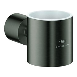 Grohe Halter Atrio f Gl. o. Seifensp., hd graph. gebürstet