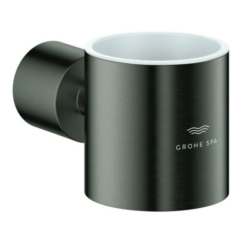 Grohe Halter Atrio f Gl. o. Seifensp., hd graph. gebürstet