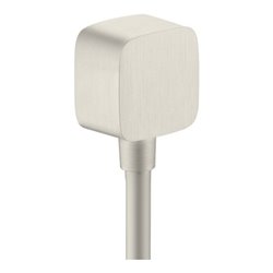 hansgrohe Schlauchanschluss Fixf Softc Axor m Rückflussverhinderer, Edelstahl-Optik