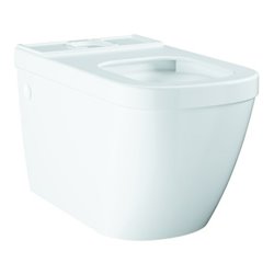 Grohe Stand-WC-Kombination Euro Keramik alpinweiß, spülrandlos, Abgang universal