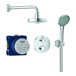 Grohe Unterputz-Duschsystem Grohtherm mit UP-Thermostat, chrom