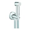 Grohe Wandhalterset Rainshower Aqua mit Absperrventil, 1 Strahlart, chrom