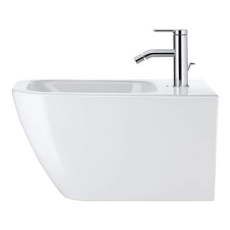 Duravit Wand-Bidet Happy D.2 35,5x54cm, m HL, ÜL, HLB, we WonderGliss