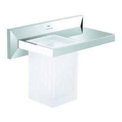 Grohe Ablage Allure Brilliant mit Mundspülglas, chrom