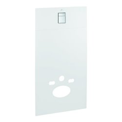 Grohe Glasplatte Skate Cosmopolitan mit Schallschutzset, moon white