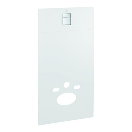 Grohe Glasplatte Skate Cosmopolitan mit Schallschutzset, moon white