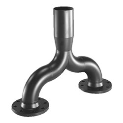 Grundfos Hosenrohr DN 150/d 160 mm, Stahl, für Hebeanlagen