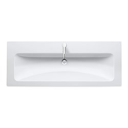 Duravit Möbelwaschtisch Me by Starck 123x49cm, m HL, ÜL, Hahnlochbank, weiß
