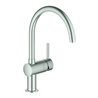 Grohe Spültisch-Einhebelmischer Minta 1/2', C-Auslauf, supersteel