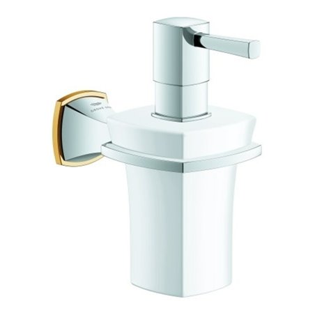 Grohe Halter Grandera mit Keramik-Seifenspender, chrom/gold