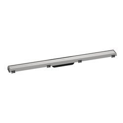 hansgrohe RainDrain Match Duschrinne 900mm, Edelstahl gebürstet, Fertigset
