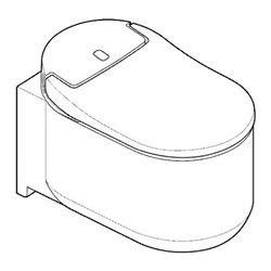 Grohe Wand-WC-Anlage Sensia Arena für Unterputzspülkästen, alpinweiß