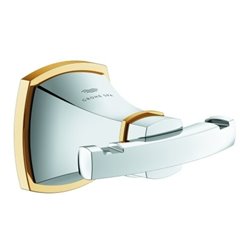 Grohe Bademantelhaken Grandera Metall, chrom/gold
