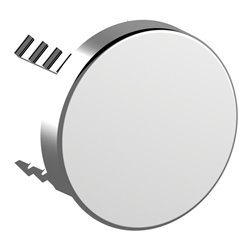 Keuco Abdeckblende Plan Care rd, f Rohrunterbrecher, nickel gebürstet