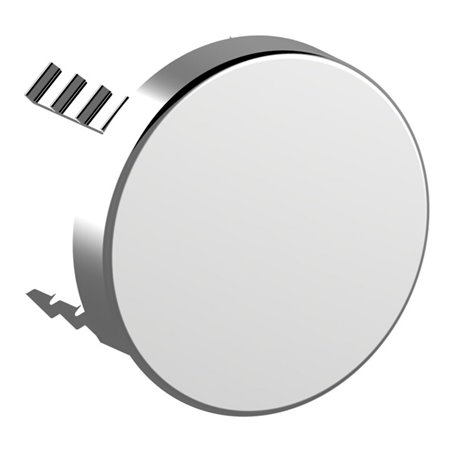 Keuco Abdeckblende Plan Care rd, f Rohrunterbrecher, nickel gebürstet