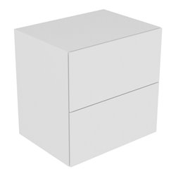 Keuco Sideboard Edition 11 70x70x53,5cm, Lac s-matt, Glas Schwarz