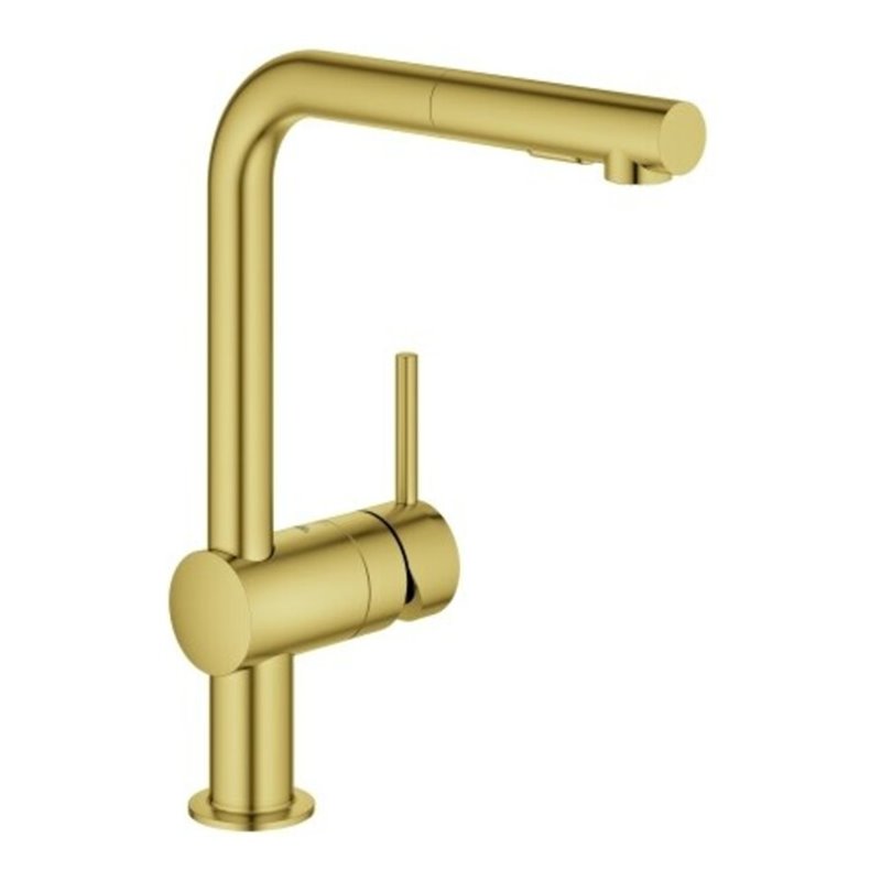 Grohe Spültisch-Einhebelmischer Minta 1/2', L-Ausl., ausz Dual-Br., C sr geb.