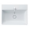 Duravit Möbelwaschtisch DuraSquare 60x47cm, o. ÜL, m HLB, 1 HL, we WG