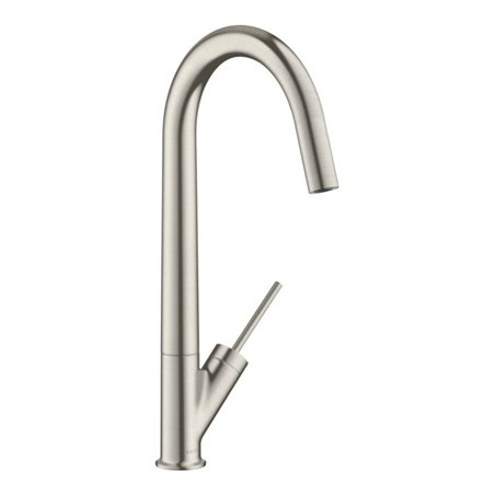 hansgrohe Spültisch-Einhebelmischer 300 EcoSm. Axor Starck mit Schwenkauslauf, Edelstahl Finish