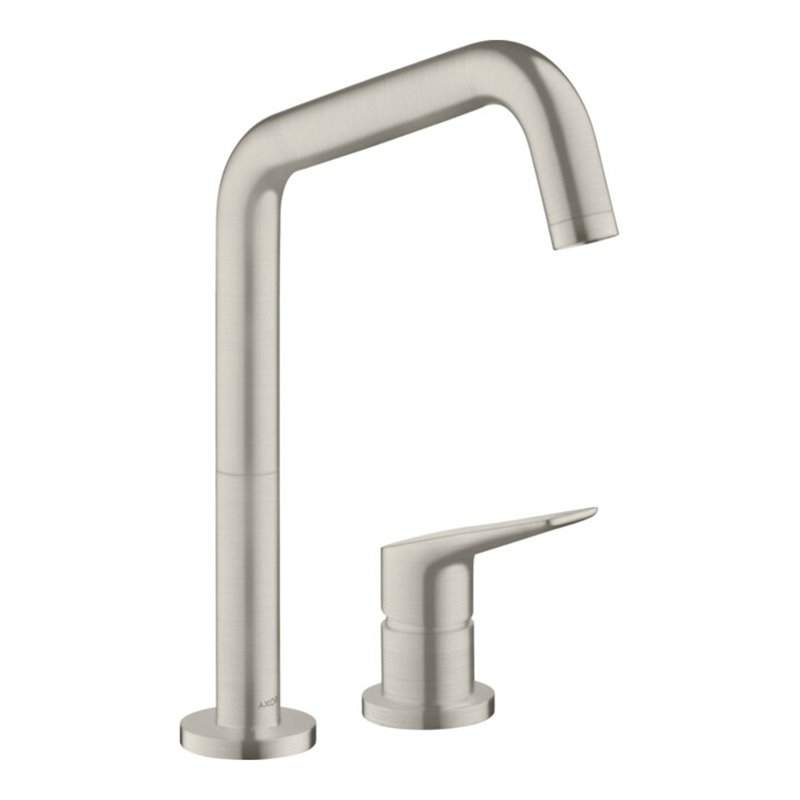 hansgrohe 2-Loch-Spültisch-Einhebelmischer 240 Axor Citterio M m Schwenkausl., EcoSm., Edelstahl-Optik