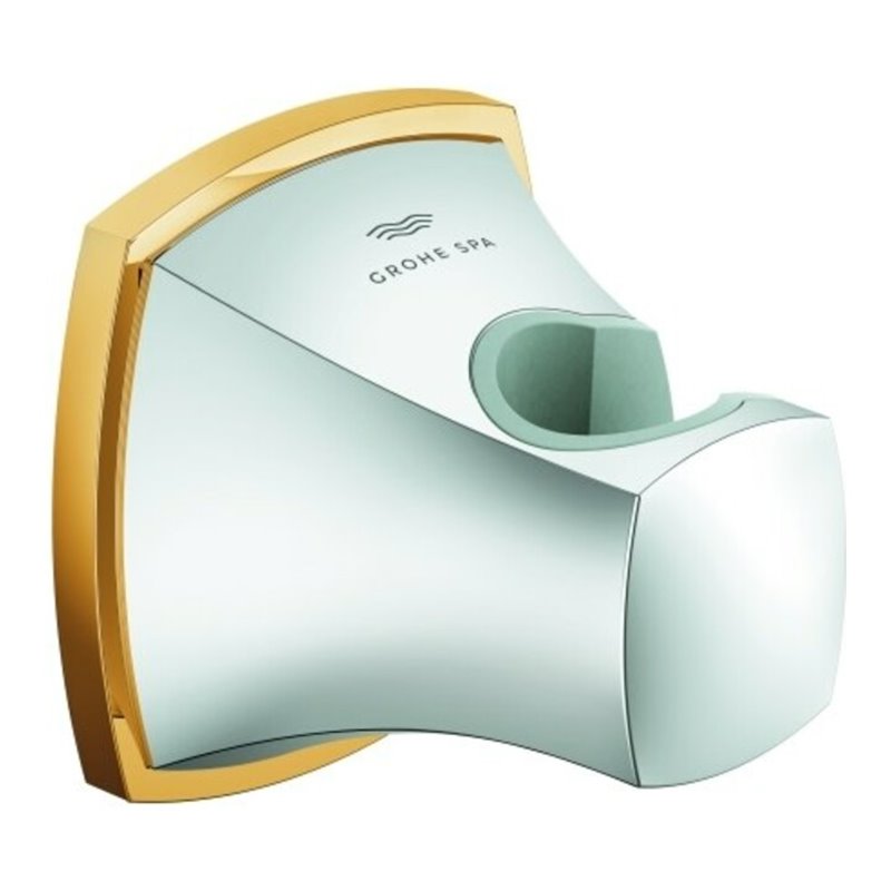 Grohe Handbrausehalter Grandera Wandmontage, chrom/gold