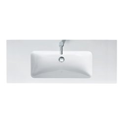 Duravit Möbelwaschtisch Me by Starck 123x49cm, we, m HL, ÜL, Hahnlochbank
