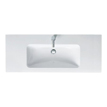 Duravit Möbelwaschtisch Me by Starck 123x49cm, we, m HL, ÜL, Hahnlochbank