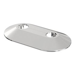 Flamco Doppelrosette RVDC 50/15, 15mm, chrom