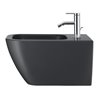 Duravit Wand-Bidet Happy D.2 35,5x54cm, m HL, ÜL, HLB, anthr. ma WG
