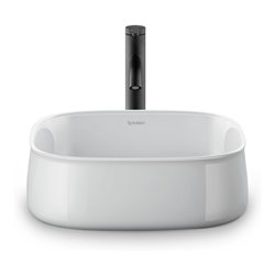 Duravit Aufsatzbecken Zencha 42x42cm, o HL, ÜL, HLB, geschli., we, WG