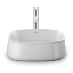 Duravit Aufsatzbecken Zencha 42x42cm, o HL, ÜL, HLB, geschli., we, WG