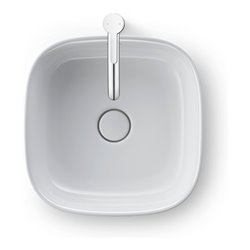 Duravit Aufsatzbecken Zencha 42x42cm, o HL, ÜL, HLB, geschli., we, WG