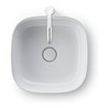 Duravit Aufsatzbecken Zencha 42x42cm, o HL, ÜL, HLB, geschli., we, WG
