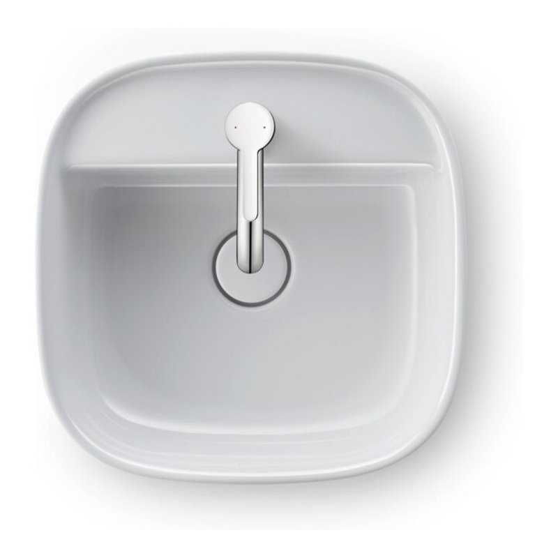 Duravit Aufsatzbecken Zencha 42x42cm, m L, HLB, o Ü, geschli., we, WG