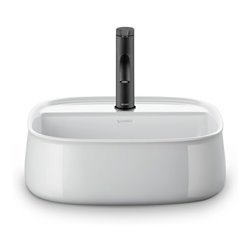 Duravit Aufsatzbecken Zencha 42x42cm, m L, HLB, o Ü, geschli., we, WG