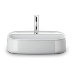 Duravit Aufsatzbecken Zencha 55x39cm, m L, HLB, o Ü, geschli., we, WG